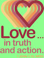 Love in truth and action