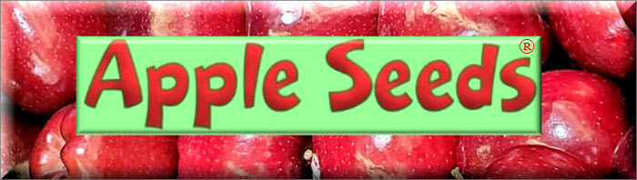 AppleSeeds logo with red apples