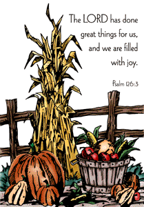 The Lord has done great things for us, and we are filled with joy.