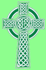 green Celtic cross