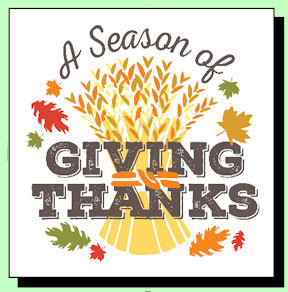 A season of giving thanks