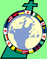 World Globe with Cross