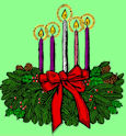 Advent Wreath with candles