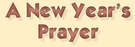 A New Year's Prayer