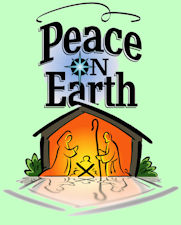 Peace on Erath with Christmas creche