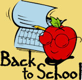 Back to School - apple and teacher