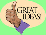 Great Ideas! thumbs up