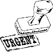 Urgent stamp